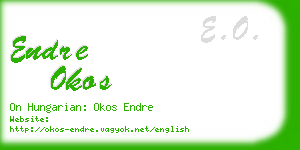 endre okos business card